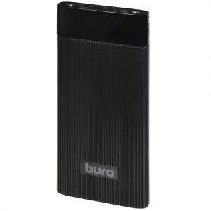 Повербанк 12000 мАч Buro RLP-12000-B LiIon 2.1A+2.1A черный 2xUSB