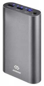 Повербанк 20000mAh Digma DG-ME-20000 LiPol 3A темносерый 2xUSB