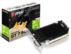 Видеокарта MSI PCI-E N730K-2GD3H/LP NV GT730 2048Mb 64b GDDR3 902/1600 DVIx1/HDMIx1/CRTx1/HDCP Ret
