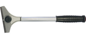 Скребок MATRIX 100мм, фиксированное лезвие удл. металлическая обрезиненная ручка (79550)