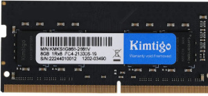 Память SO-DIMM DDR4 8192Mb 2666MHz Kimtigo KMKS8G8682666 RTL PC4-21300 CL19 260-pin 1.2В single rank RT