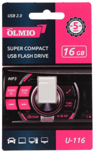 Карта USB2.0 16 GB OLMIO U-116