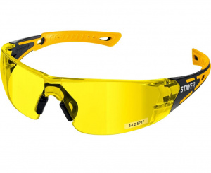 Очки защитные STAYER MX-9 желтые, двухкомпонентные дужки (110491)