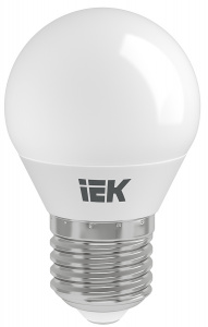 Лампочка E27 светодиод. IEK 9Вт(810Lm) шар 4000К LLE-G45-9-230-40-E27