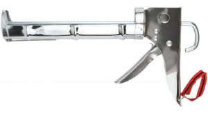 Пистолет для герметика BARTEX полуоткрытый усиленный, зубчатый шток 7,8 мм (317437)