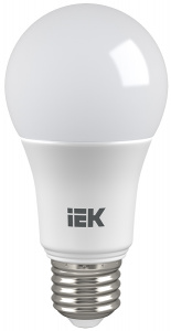 Лампочка E27 светодиод. IEK 11Вт(990Lm) А60 холодный свет 4000K LLE-A60-11-230-40-E27 (562406)