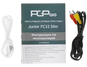 Игровая консоль PGP AIO Junior FC32 Slim Gray + 500 игр (VW-G7)