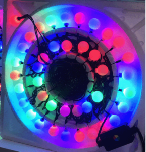 Электрогирлянда "Шарики" 40 ламп, LED разноцвет., мигают, в коробке (WWH0428118)