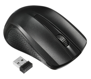 Мышь Oklick 485MW черный оптическая (1600dpi) беспроводная USB (2but)