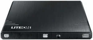 Привод USB DVD-RW Lite-On eBAU108 черный USB slim внешний