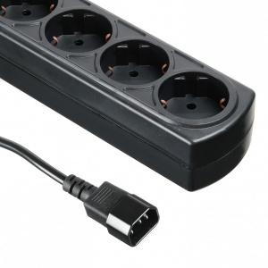 Фильтр сетевой Ippon BK112 (6 oultet power strip 1.8 meters) вилка UPS черный