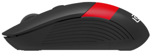 Мышь Oklick 310MW черный/красный