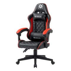 Кресло игровое Defender Majestic черный/красный
