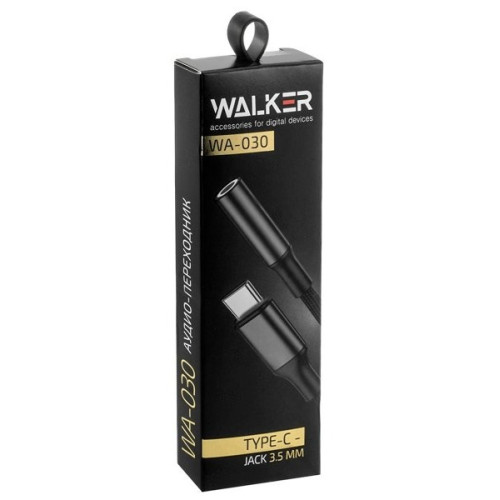 Кабель Type-C - AUX Jack 3.5mm WALKER WA-030 