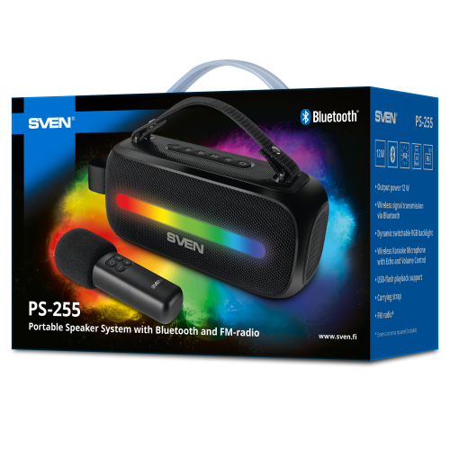 Акустика портативная SVEN PS-255 черный