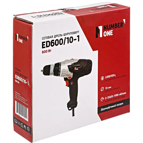 Дрель-шуруповерт NUMBER ONE ED600/10-1