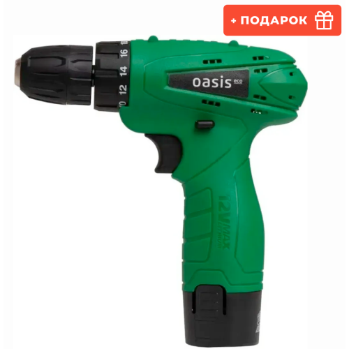 Шуруповерт OASIS AS-12V Eco+подарок очки