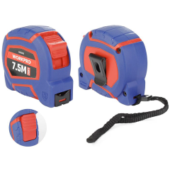 Рулетка WORKPRO 7,5м х 25мм, нейлон (WP261010)