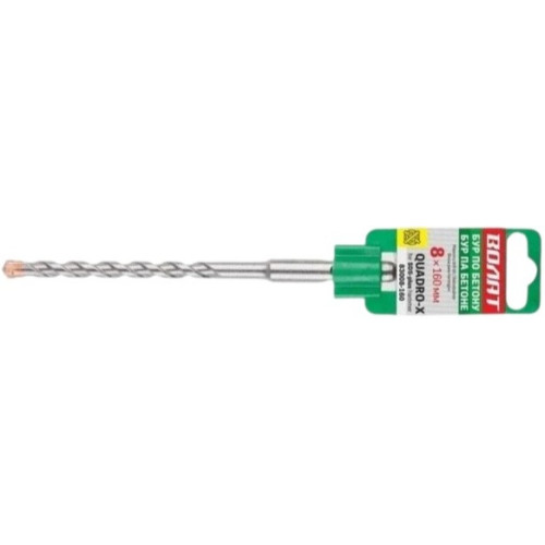 Бур SDS+ ВОЛАТ 8х100х160мм QUADRO-X (83008-160)