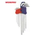 Набор ключей WORKPRO 9шт шестигранных удлиненных (WP222005)