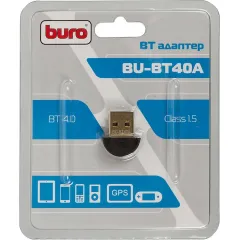 Контроллер Bluetooth Buro USB BU-BT40A BT4.0+EDR class 1.5 черный