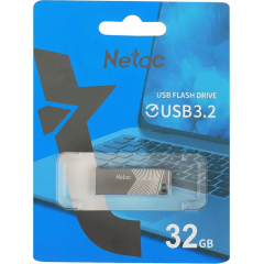 Карта USB3.2 32 GB NETAC NT03UM1N-032G-32PN серебристый