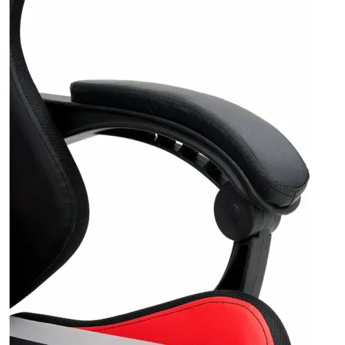 Кресло игровое CROMEX Quantum GM-155 RGB черно/серо/красное