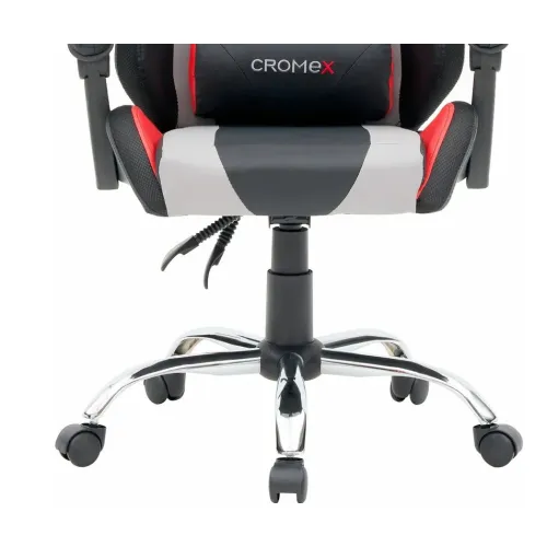 Кресло игровое CROMEX Quantum GM-155 RGB черно/серо/красное