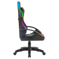 Кресло игровое Defender FACTOR X RGB экокожа черный