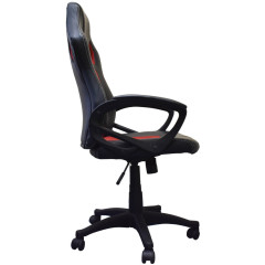 Кресло игровое BRABIX Rider EX-544, экокожа черное/красное 531583