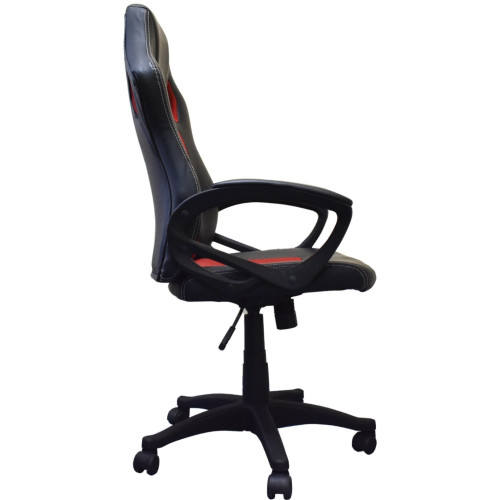 Кресло игровое BRABIX Rider EX-544, экокожа черное/красное 531583