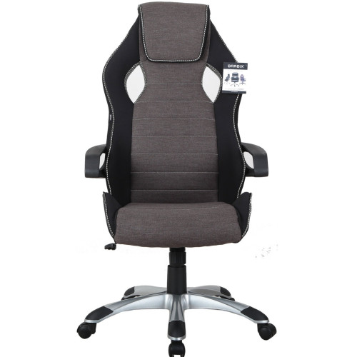 Кресло игровое BRABIX Techno GM-002 черное/серое 531815