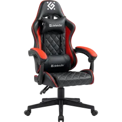 Кресло игровое Defender Majestic черный/красный