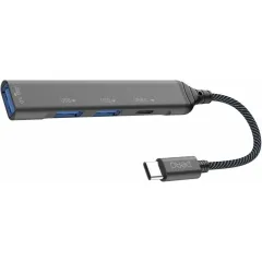 Коммутатор USB 3.0 Pero MH03 серый