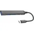 Коммутатор USB 3.0 Pero MH03 серый