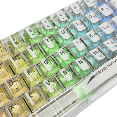 Клавиатура Redragon Fizz прозрачный белый (71736)