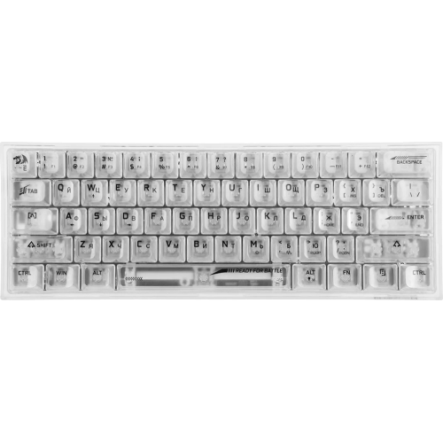 Клавиатура Redragon Fizz прозрачный белый (71736)