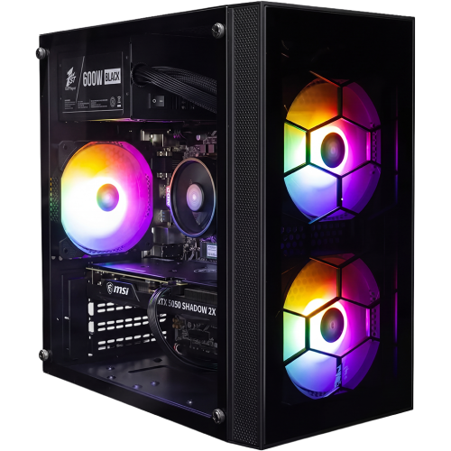 Компьютер Alien Game [R5 5600X/DDR4 16Gb/SSD 512Gb/RTX-5050 8Gb/600W/NO OC] (*9)