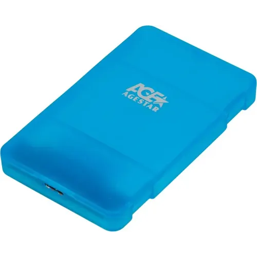 Внешний корпус AgeStar 3UBCP3 SATA USB3.0 пластик синий 2.5