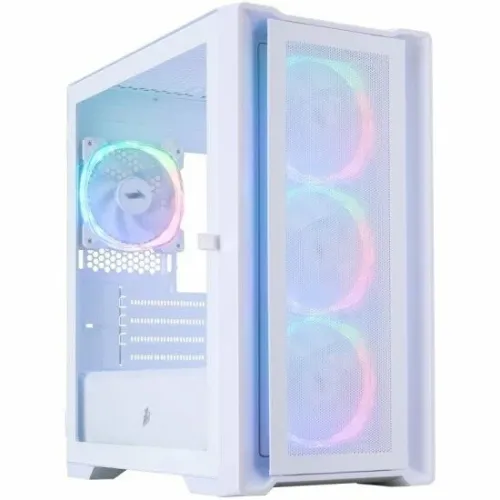 Корпус 1STPLAYER Trilobite T4 MESH ARGB mATX White 