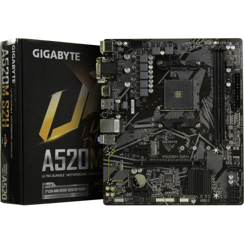 М/П SOC-AM4 Gigabyte A520M S2H 2xDDR4 mATX