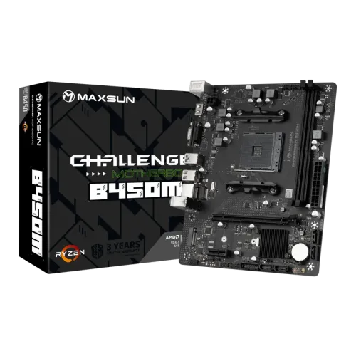 М/П SOC-AM4 MAXSUN B450M MS-Challenger mATX