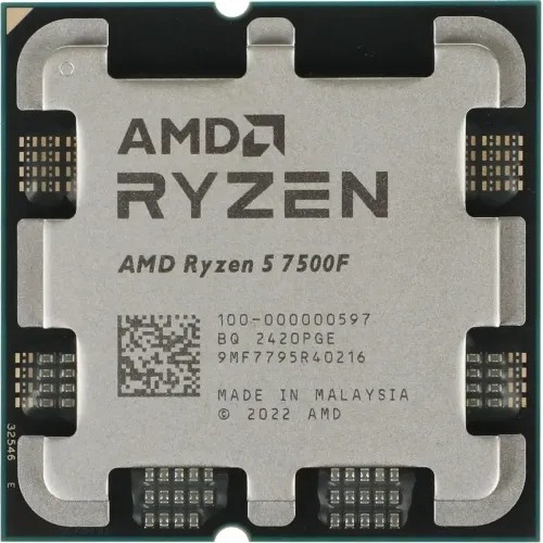 Процессор AM5 AMD Ryzen 5 7500F Raphael OEM 3.7ГГц 32MB (100-000000597)