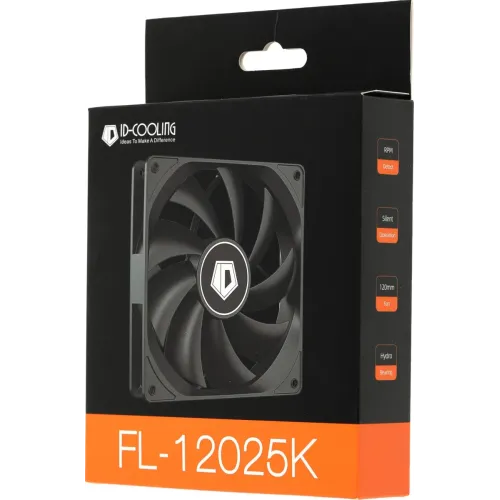Кулер корпус 120x120x25 ID-Cooling FL-12025K черный 1250rpm 3-pin