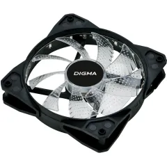 Кулер корпус 120x120x25 Digma DFAN-FRGB2 3-pin 4-pin (Molex)23dB 115gr LED Ret