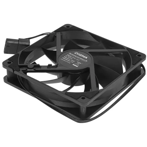 Кулер корпус 120x120x25 Digma DFAN-120-9 черный 1200rpm 3-pin 4-pin (Molex)