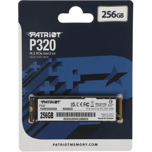 SSD M.2 256GB Patriot P320P256GM28 P320 M.2 2280