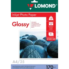 Бумага LOMOND A4 170г/м2 25л. глянцевая односторонняя (0102143)