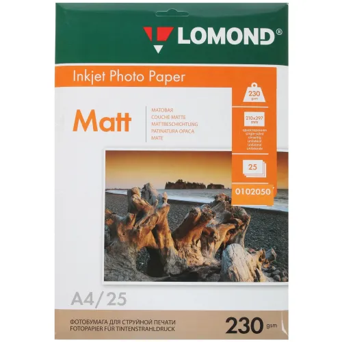 Бумага LOMOND A4 230/м2 25л., матовая (0102050)