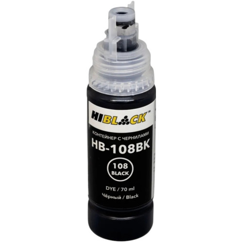 Чернила Hi-Black 70мл (Black) EPSON L8050/L18050 (HB-108)